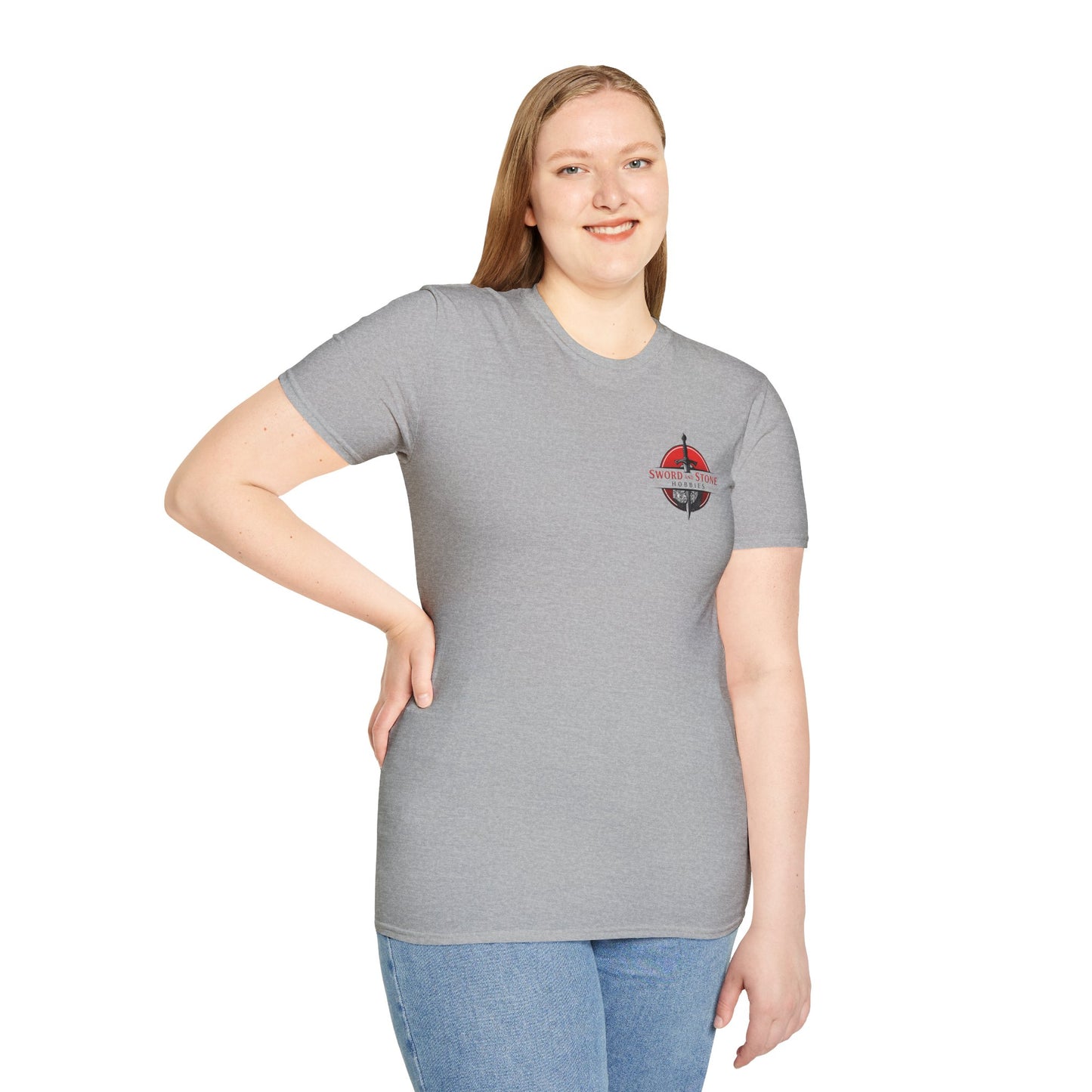 Sword and Stone Hobbies Logo T-Shirt - Sport Gray