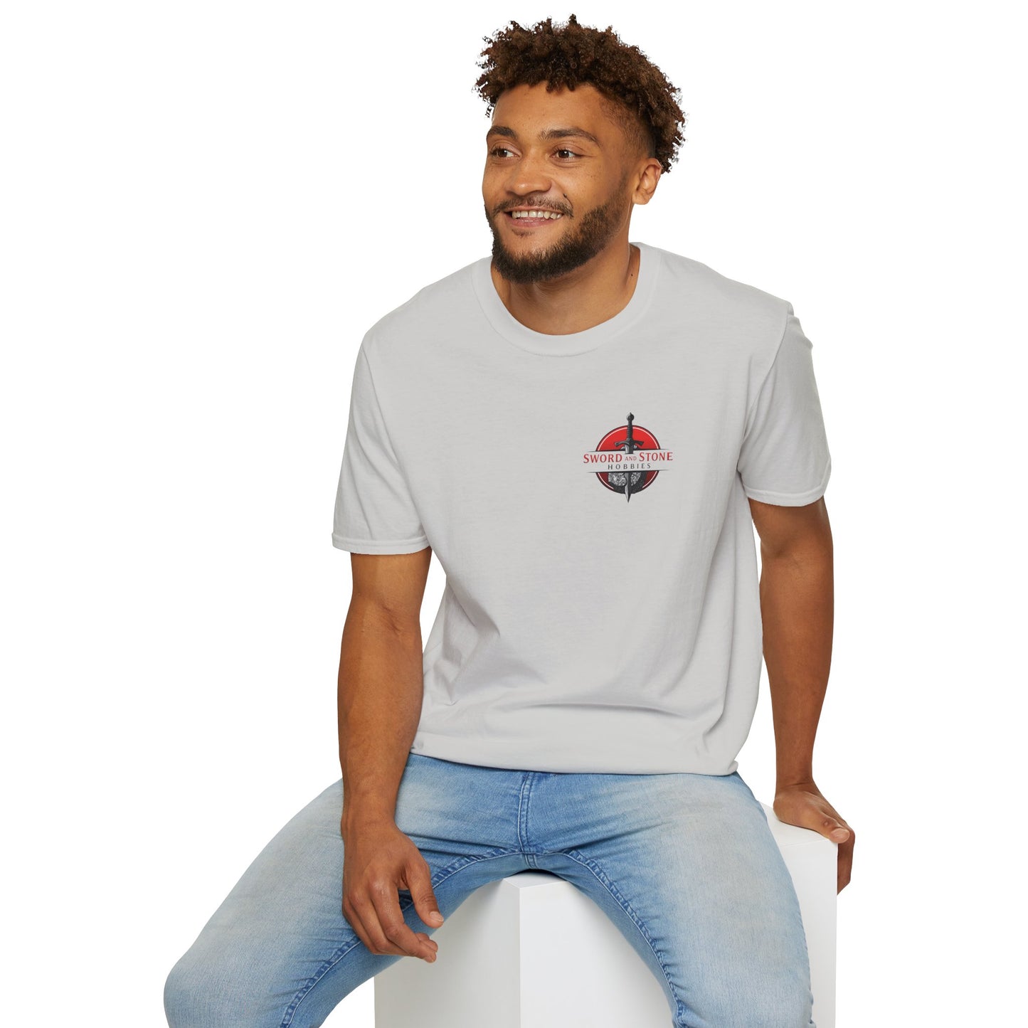 Sword and Stone Hobbies Logo T-Shirt - Ice Grey