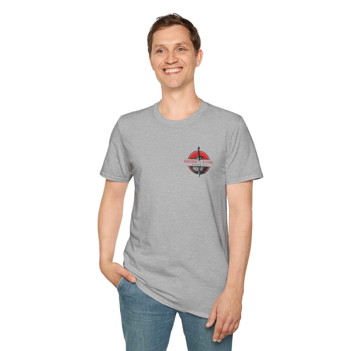 Sword and Stone Hobbies Logo T-Shirt - Sport Gray