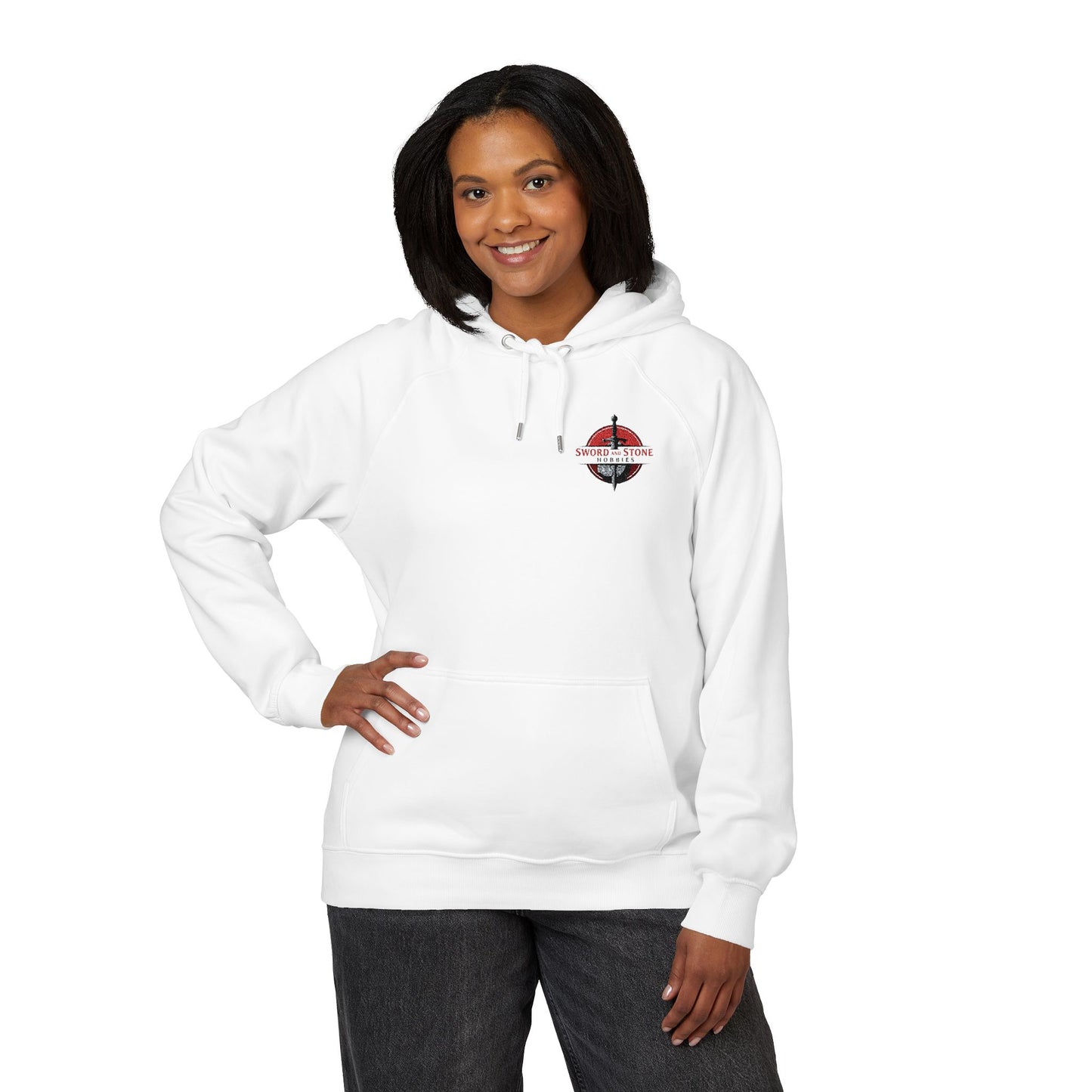 Unisex Raglan Hoodie - White