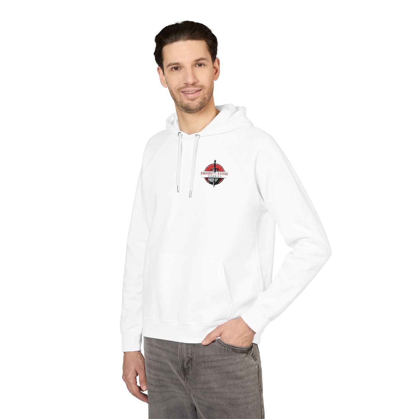 Unisex Raglan Hoodie - White