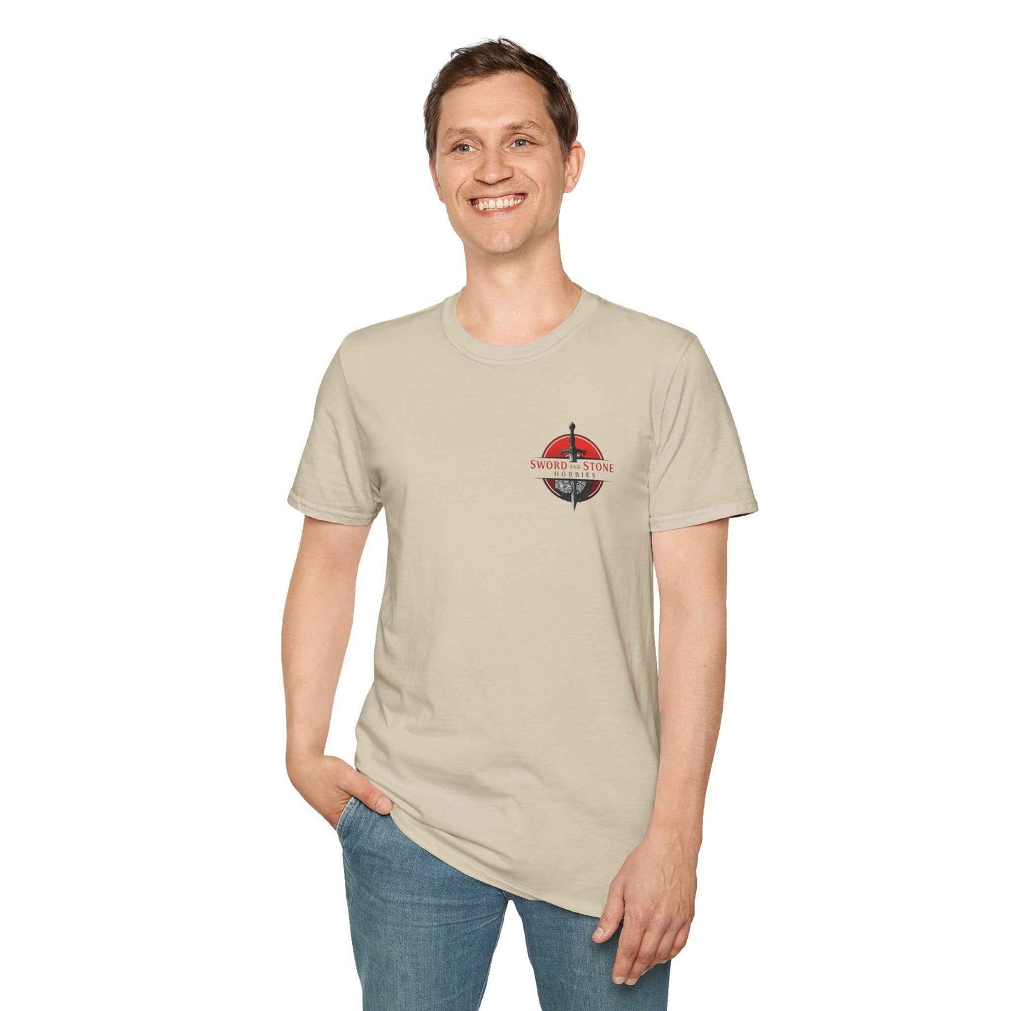 Sword and Stone Hobbies Logo T-Shirt - Sand