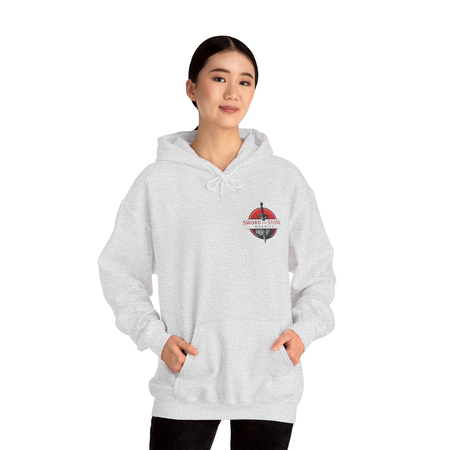 Unisex Logo Hoodie - Sword and Stone Hobbies - Ash