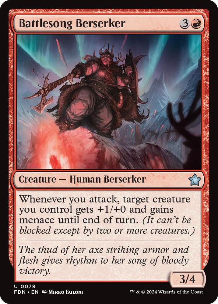 Battlesong Berserker (FDN)