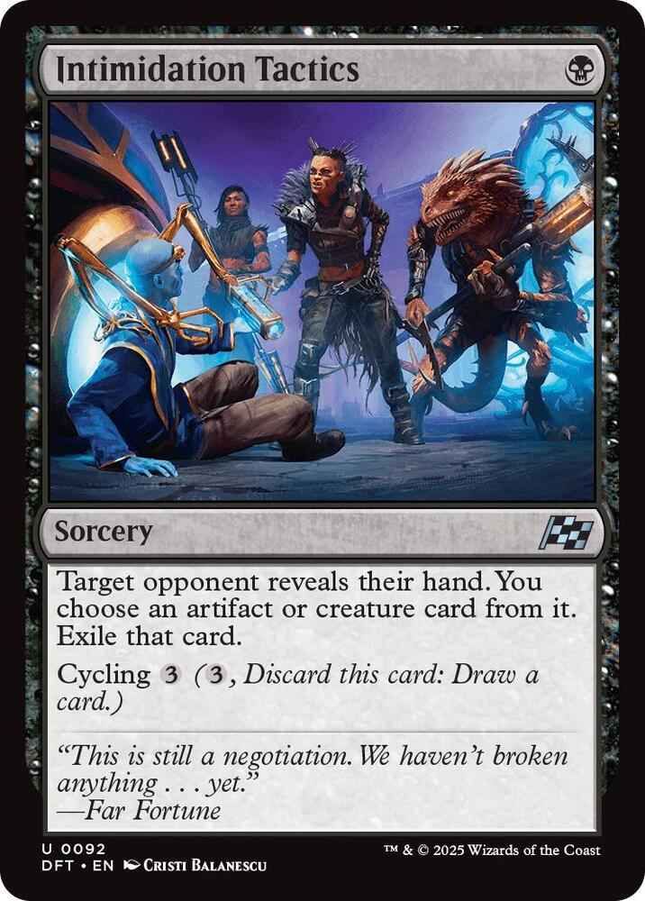 Intimidation Tactics (DFT)