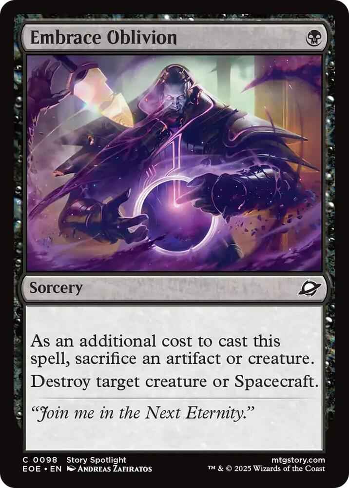 Embrace Oblivion