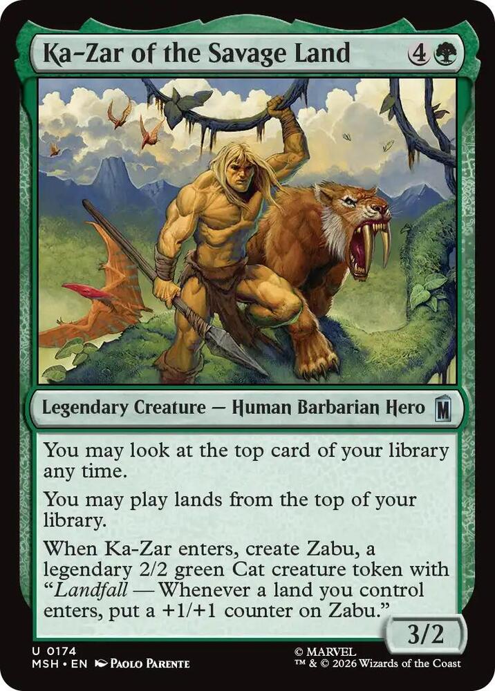 Ka-Zar of the Savage Land (MSH)