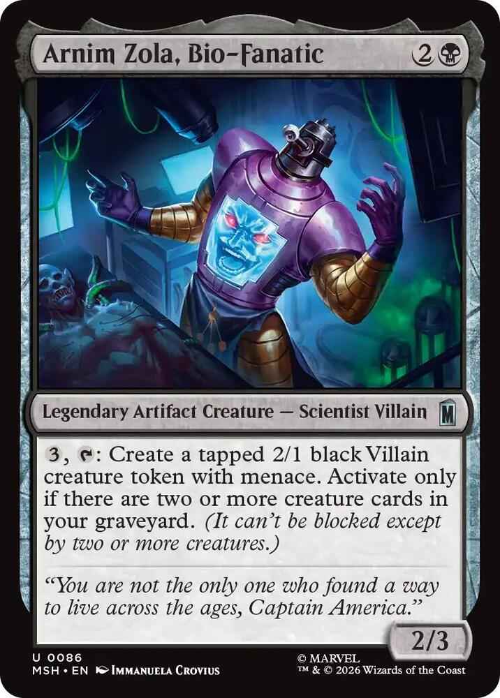 Arnim Zola, Bio-Fanatic