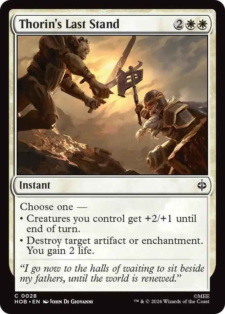 Thorin's Last Stand (HOB)