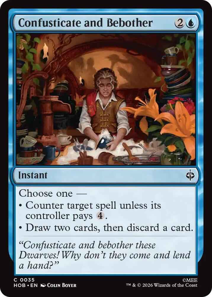 Confusticate and Bebother (HOB)