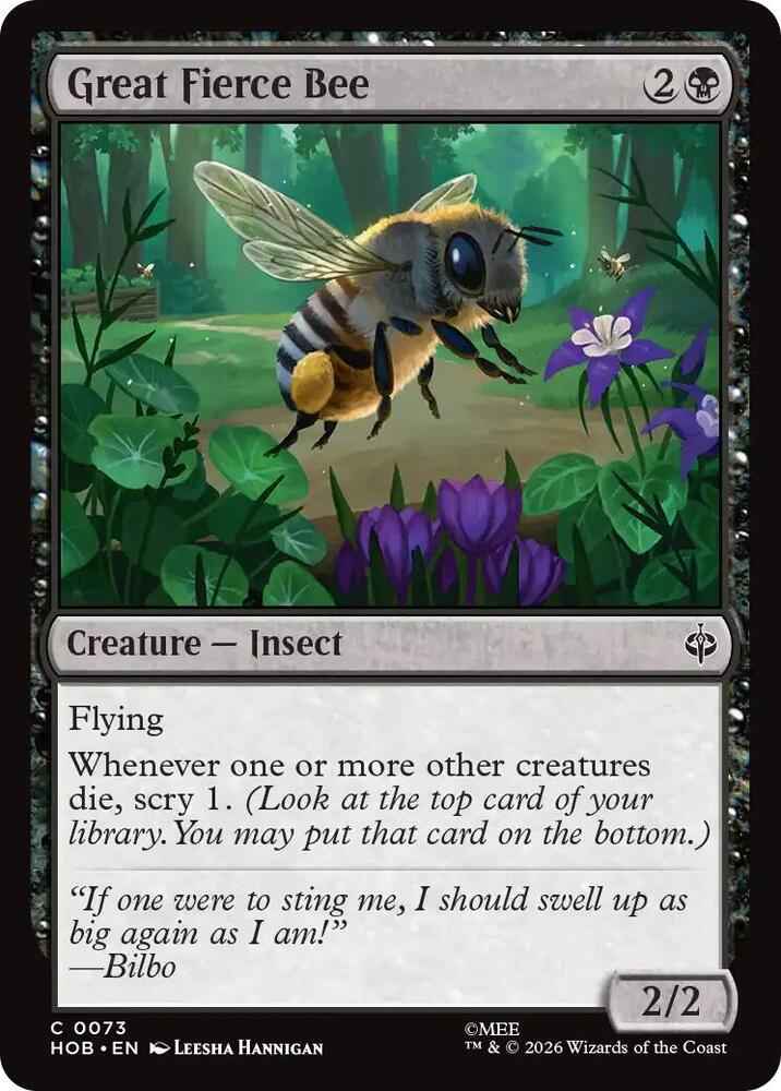 Great Fierce Bee (HOB)