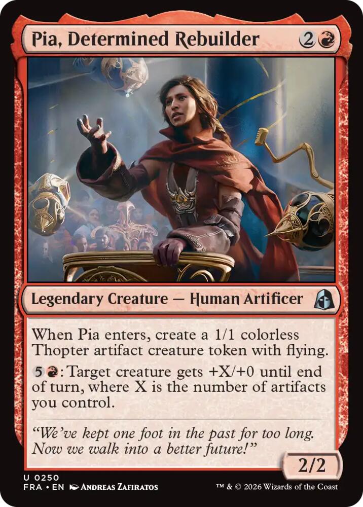 Pia, Determined Rebuilder (FRA)