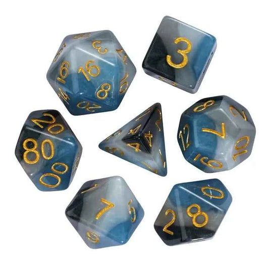 Denim Swirls RPG Dice Set
