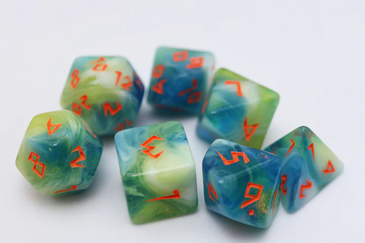 Scratched Clouds RPG Dice Set