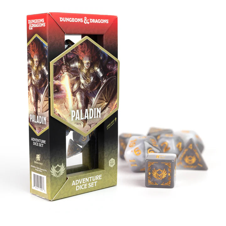 D&D Adventure Dice: Paladin (White / Grey)