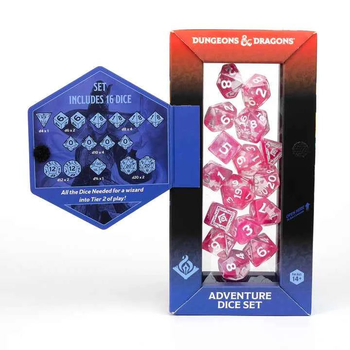 D&D Adventure Dice: Wizard (Fuchsia)