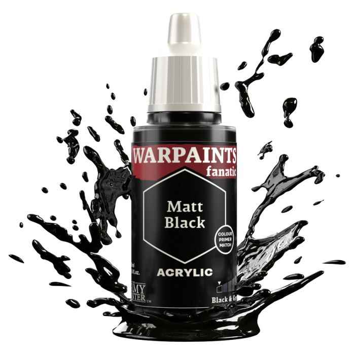 Warpaints Fanatic: Matt Black 18ml