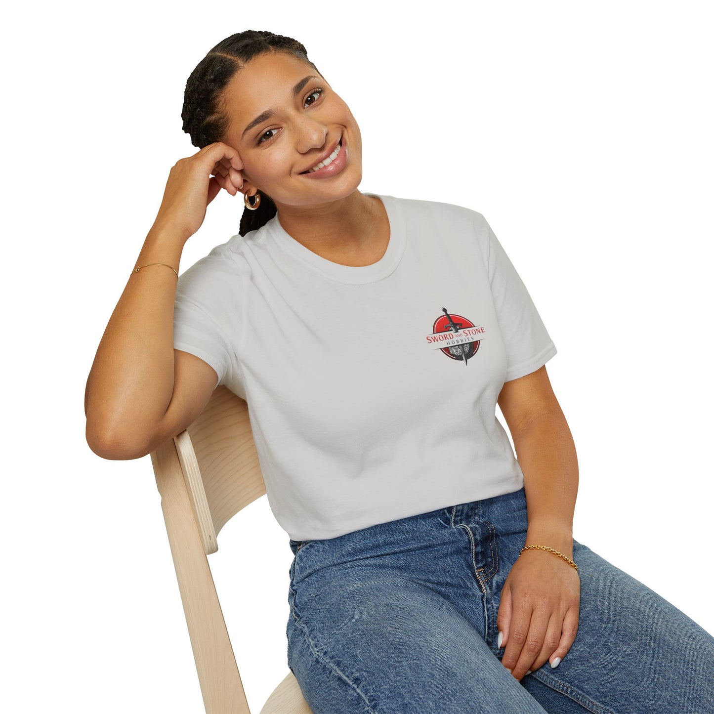 Sword and Stone Hobbies Logo T-Shirt - Ice Grey