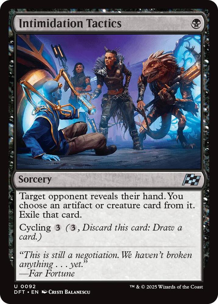Intimidation Tactics (DFT)