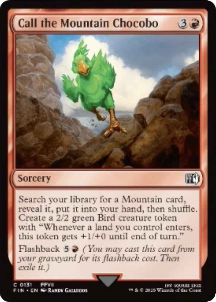 Call the Mountain Chocobo
