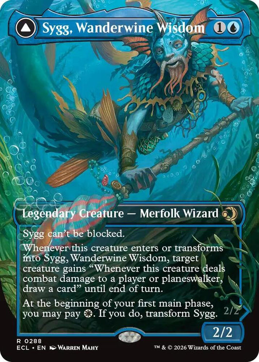 Sygg, Wanderwine Wisdom (Borderless) (ECL)
