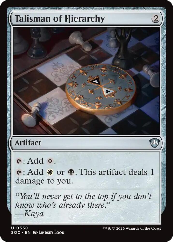 Talisman of Hierarchy (SOC)