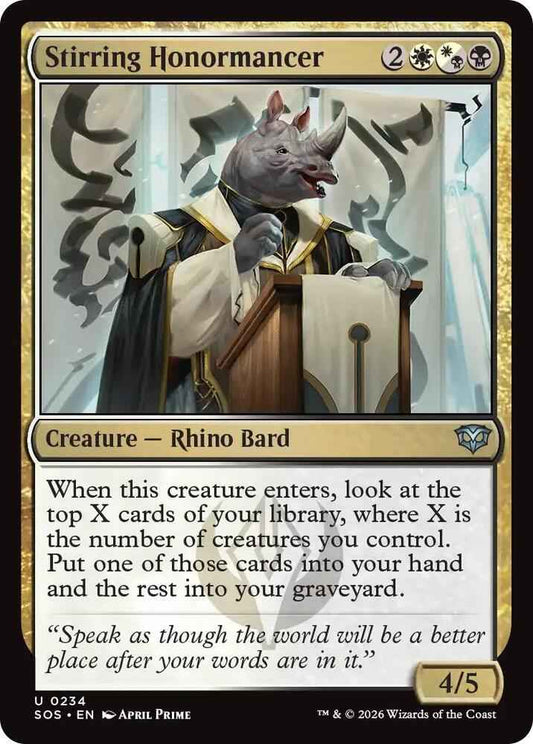 Stirring Honormancer