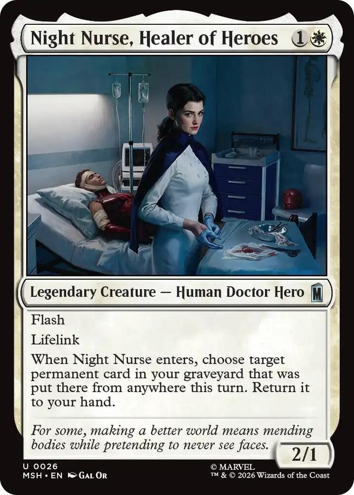 Night Nurse, Healer of Heroes (MSH)