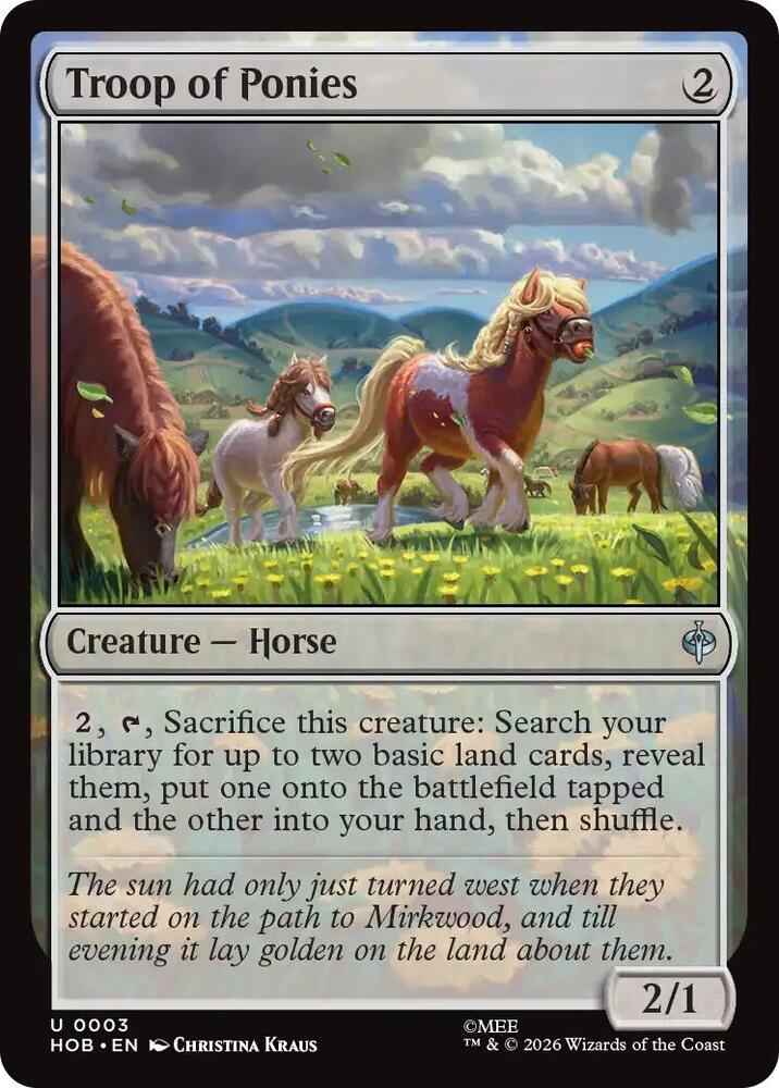 Troop of Ponies (HOB)