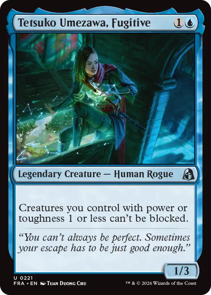 Tetsuko Umezawa, Fugitive (FRA) - Foil