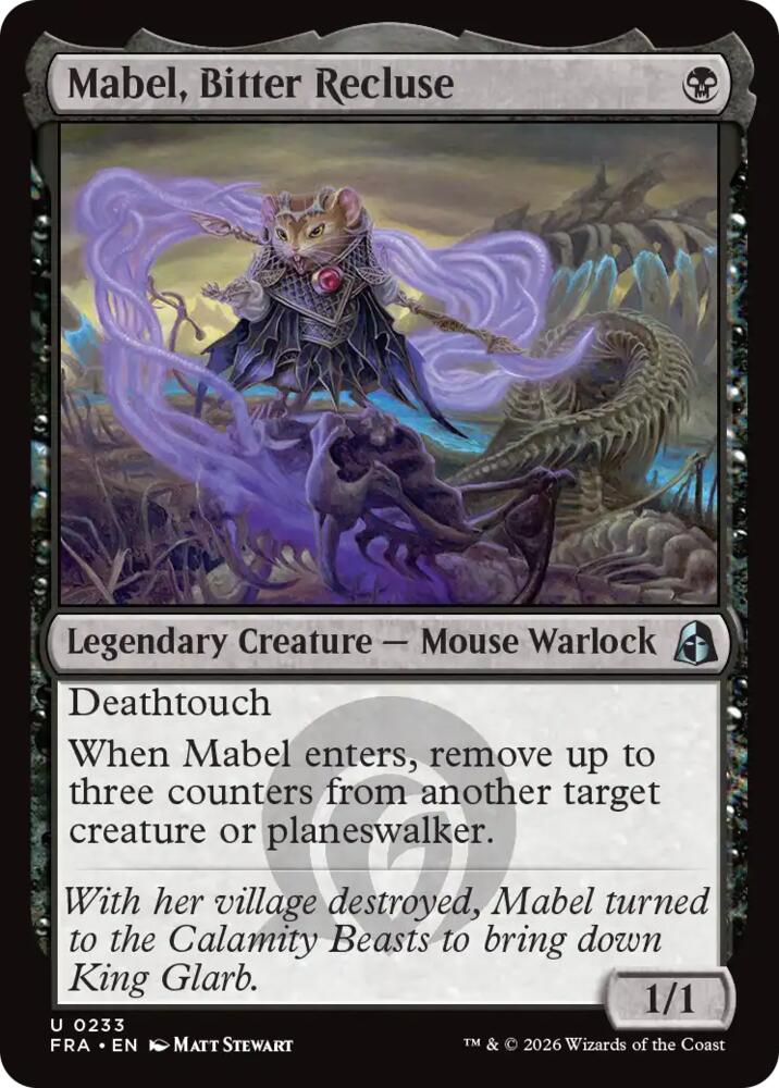 Mabel, Bitter Recluse (FRA) - Foil