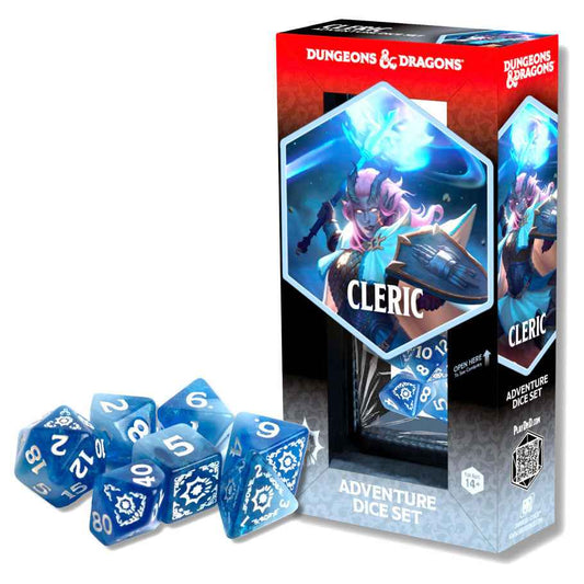D&D Adventure Dice: Cleric (White / Blue)