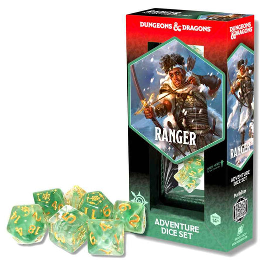 D&D Adventure Dice: Ranger (White / Green)