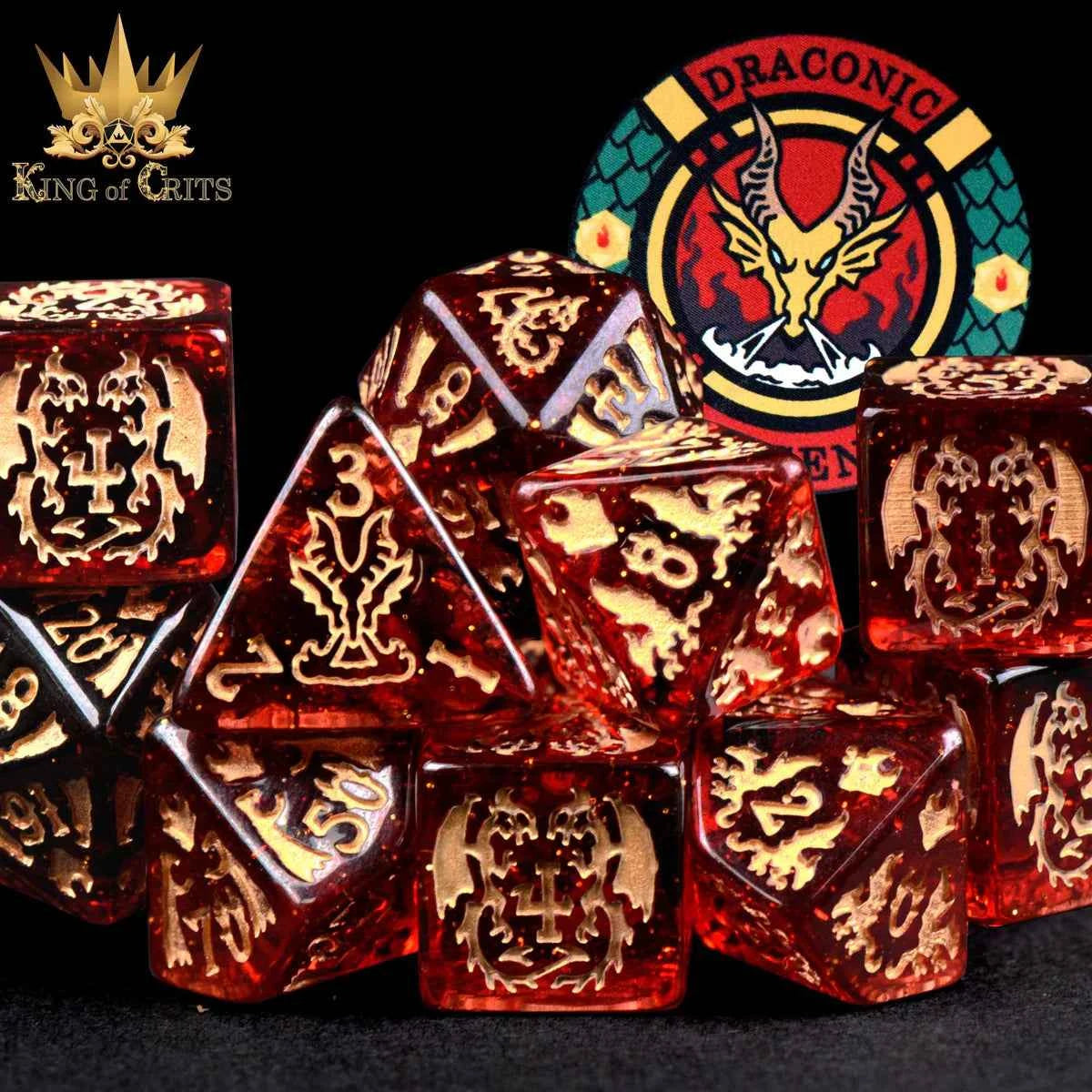 Draconic Descent - 11 Dice Set