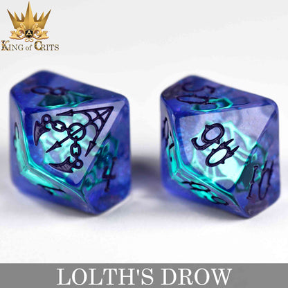Lolth's Drow 11 Dice Set