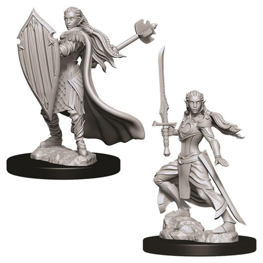 D&D: Nolzur's Marvelous Minis: Female Elf Paladin W9 (Unpainted)