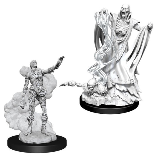 D&D: Nolzur's Marvelous Minis: Lich & Mummy Lord W11 (Unpainted)